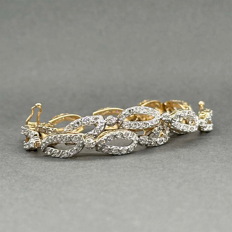 Estate 14K Y Gold 0.57ctw H-K/SI1-I1 Diamond Bracelet