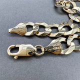 Estate 14K Y Gold 9.83mm Men’s Curb Link Bracelet