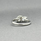 Estate Platinum 1.73ctw G/SI1 Lab & Natural Diamond Toi Et Moi Ring