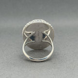 Estate Sam Piaso Zuni SS Mabe Pearl Ring