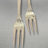 Estate International Silver Royal Danish SS Cocktail Fork Set of 8