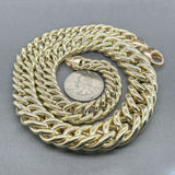 Estate 14K Y Gold Graduated 18” Curb Link Chain