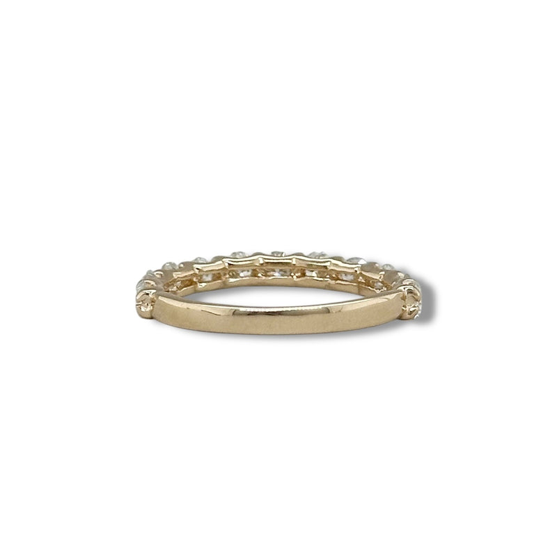14K Y Gold 1.00ctw  G/I1 11 Diamond Band