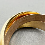 Estate Cartier 18K Tri-Color Gold Trinity Ring