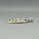 Estate SS 14 Heart Bar Pendant