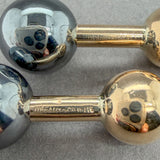 Estate Tiffany & Co. 14K Y Gold Hematite Cufflinks