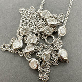 Estate 14K W Gold 0.94ctw H-J/SI2 Diamond By The Yard Necklace