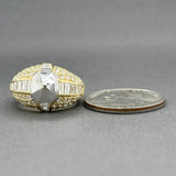 Estate 18K TT Gold 3.05ctw F-G/VS2-SI1 Diamond Cocktail Ring