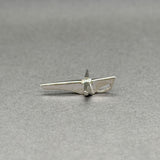 Estate 14K W Gold 0.06ct J/I1 Diamond Cross Pendant