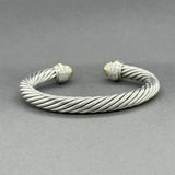 Estate David Yurman SS 14 7mm Cable Classic Cuff Bracelet