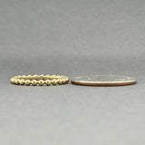 Estate 18K Y Gold 2.21mm Beaded Ring