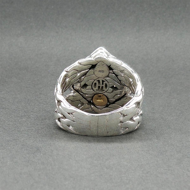 Estate John Hardy SS 18 Split Shank 0.27ctw Diamond Cable Ring