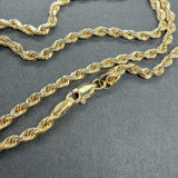 Estate 14K Y Gold 2.6mm 30” Rope Chain