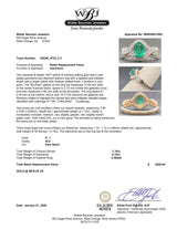Estate 14K Y Gold 1.10ct Emerald & 0.15ctw H-I/SI2 Diamond Halo Ring