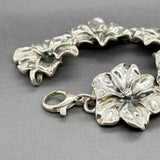 Estate SS Flower Link Bracelet