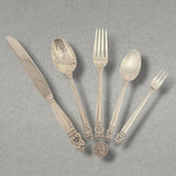 Estate Royal Danish International Silver SS 5pc Dinner Flatware Set