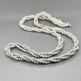 Estate SS Triple Strand Beaded Necklace