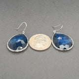 Estate Ippolita SS Blue Quartz Rock Candy Drop Earrings
