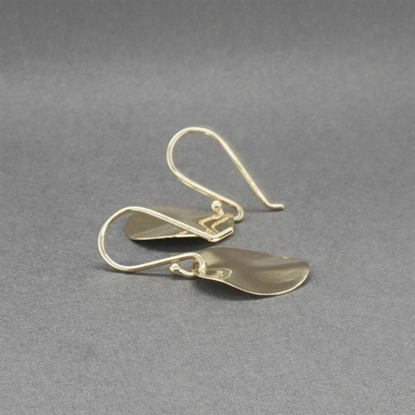 Estate Ippolita 18K Y Gold Mini Wavy Disc Drop Earrings