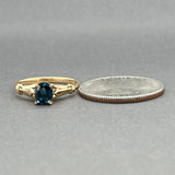 Estate 14K Y Gold 0.63ct Sapphire Ring