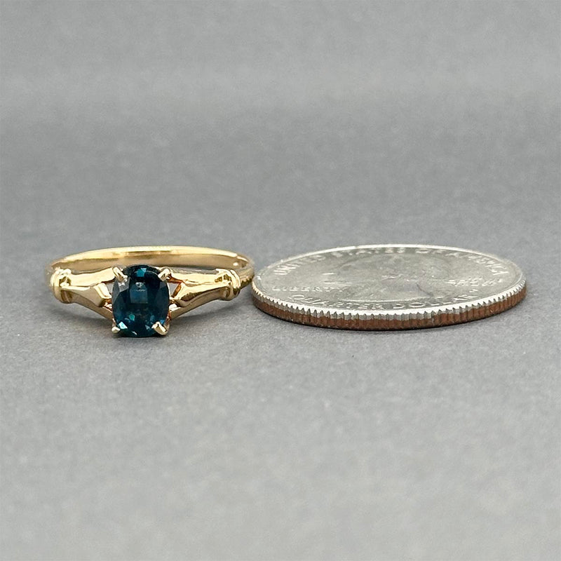 Estate 14K Y Gold 0.63ct Sapphire Ring