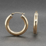 Estate 14K Y Gold 24.87mm Hoop Earrings