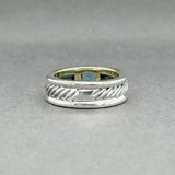 Estate David Yurman SS 14 Blue Topaz Ring