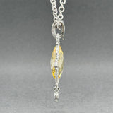 Estate Judith Ripka SS Quartz & CZ Pendant