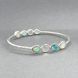 Estate Ippolita SS Multigem Doublet Bangle Bracelet