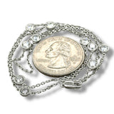 SS 2.00ctw  F-G/VS2 Lab Created Diamond By The Yard Necklace