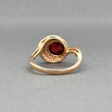 Estate 14K R Gold 3.03ctw Garnet & Sapphire & 0.13ctw Diamond Ring