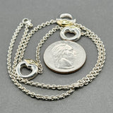 Estate Movado SS 18 0.02ctw Diamond Necklace