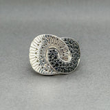 Estate John Hardy SS 1.35ctw Black Sapphire Ring