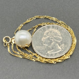 Estate 14K Y Gold 10.15mm FWP Pendant