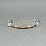 Estate 14K W Gold 0.28ctw H-J/I1 Diamond Stud Earrings