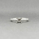 Estate 14K W Gold 0.30ctw H/SI1-2 Diamond Eng. Ring Semi-Mount