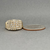 Estate 14K Y Gold 1.24ctw J-K/SI2-I1 Diamond Cocktail Ring