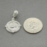 Estate Judith Ripka SS CZ J Enhancer Pendant