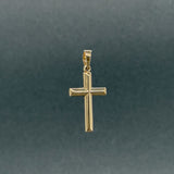 Estate 14K Y Gold 23.6mm Cross Pendant