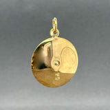 Estate 18K Y Gold Madonna Pendant