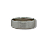 Platinum 7mm Brushed Finish Wedding Band 10