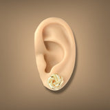 Estate 18K Y Gold Lover’s Knot Stud Earrings