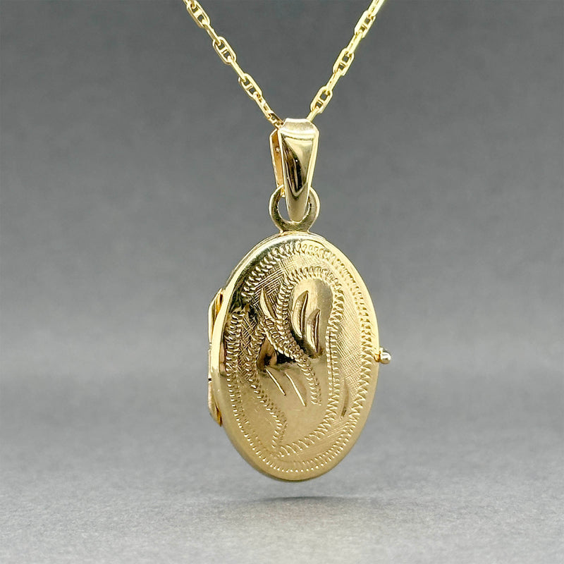Estate 14K Y Gold Locket Pendant