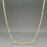 Estate 14K Y Gold 2.9mm 28” Figaro Chain