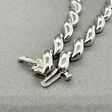 Estate 14K W Gold 1.44ctw Diamond S link Necklace