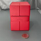 Estate Omega Red Eco Leather Watch Box Service Travel Case