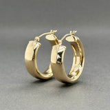 Estate 14K Y Gold 20.60mm Hoop Earrings