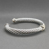 Estate David Yurman SS 18 X Cuff Bracelet