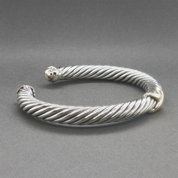 Estate David Yurman SS 18 X Cuff Bracelet