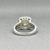 Estate Levian 14K W Gold 1.26ctw Aquamarine & Diamond Ring